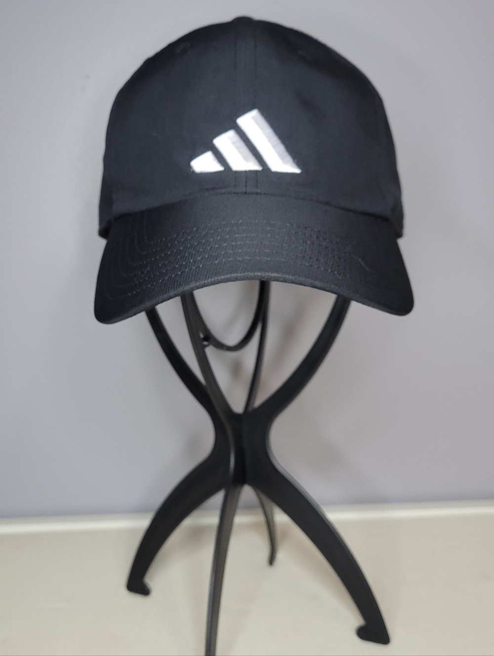 Adidas Unisex Black  Climacool Cap with White Trefoil-Inspired Stripes